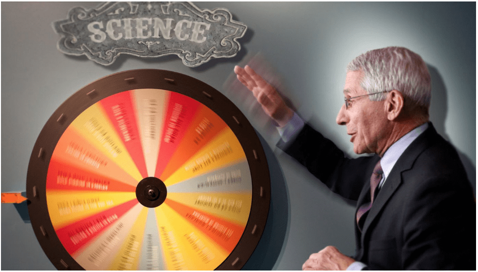 Fauci Spins His Handy ‘Wheel Of Science’ To See What He Should Recommend&nbsp;Today