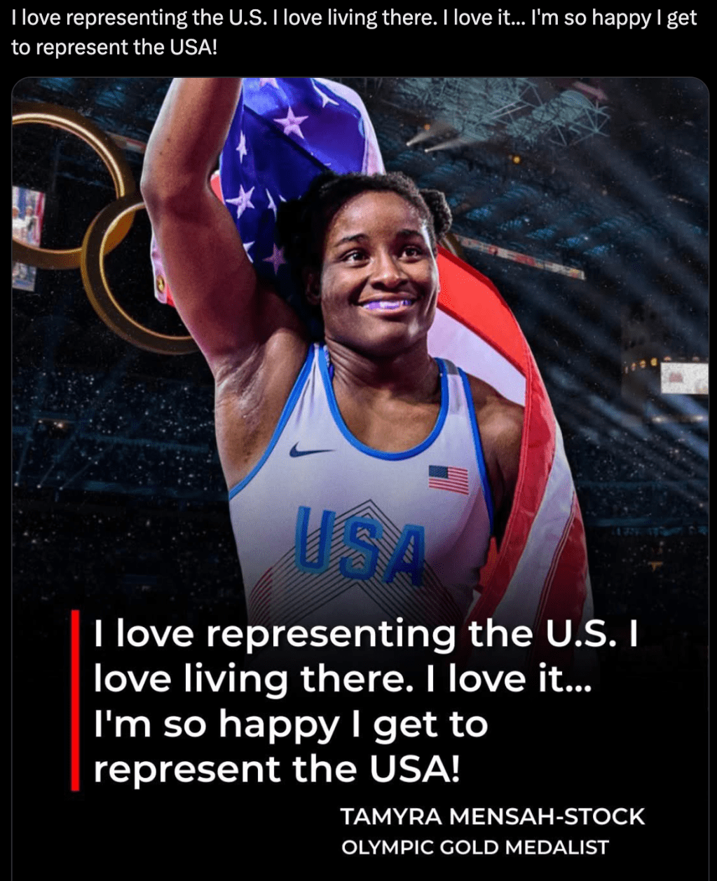 Patriotic wrestler thanks God after historic gold medal: ‘I freaking love living’ in&nbsp;America