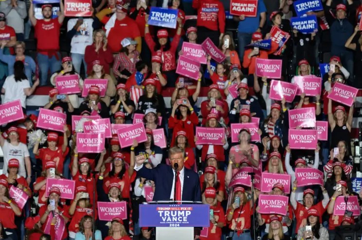 Ladies in red swung the vote: Trump beat Harris ‘with the largest female&nbsp;demographic’