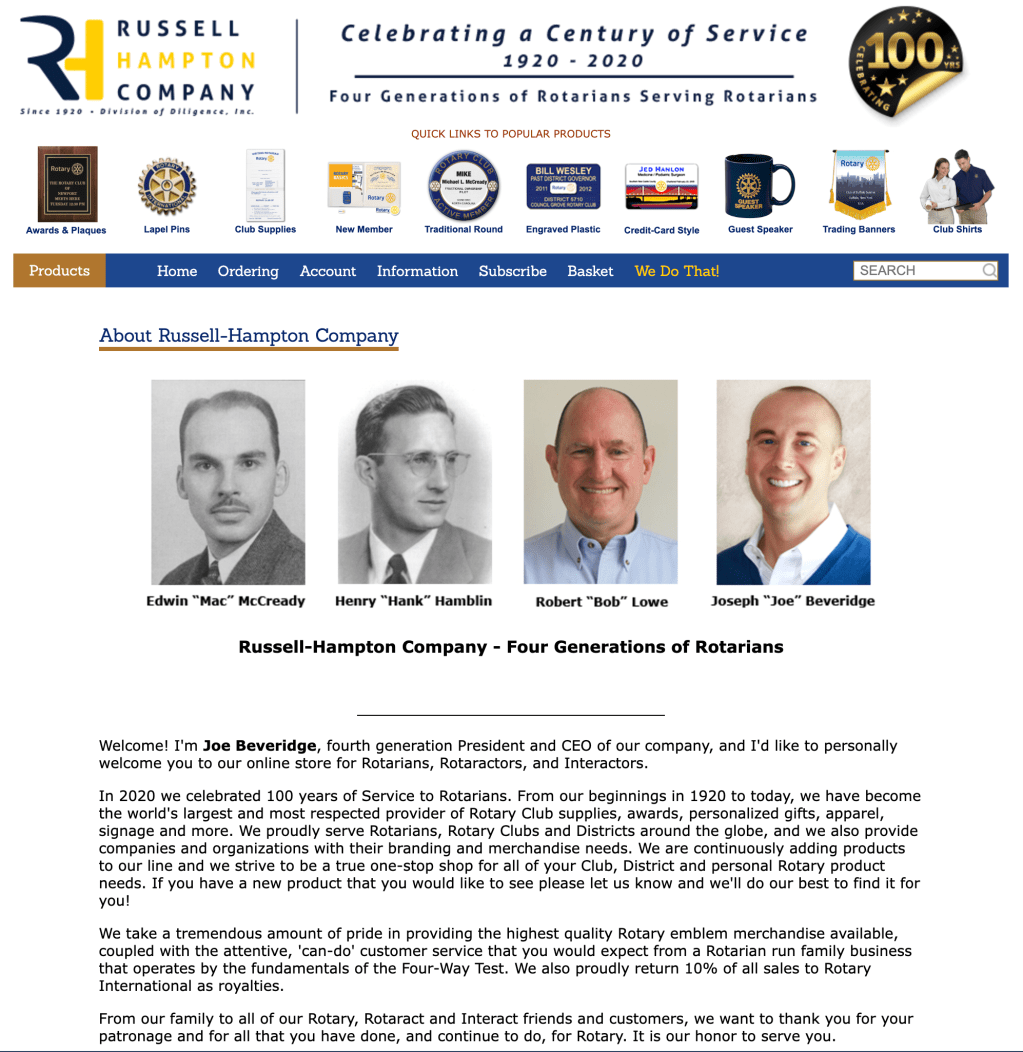 Rotary International – Russel Hampton&nbsp;Company
