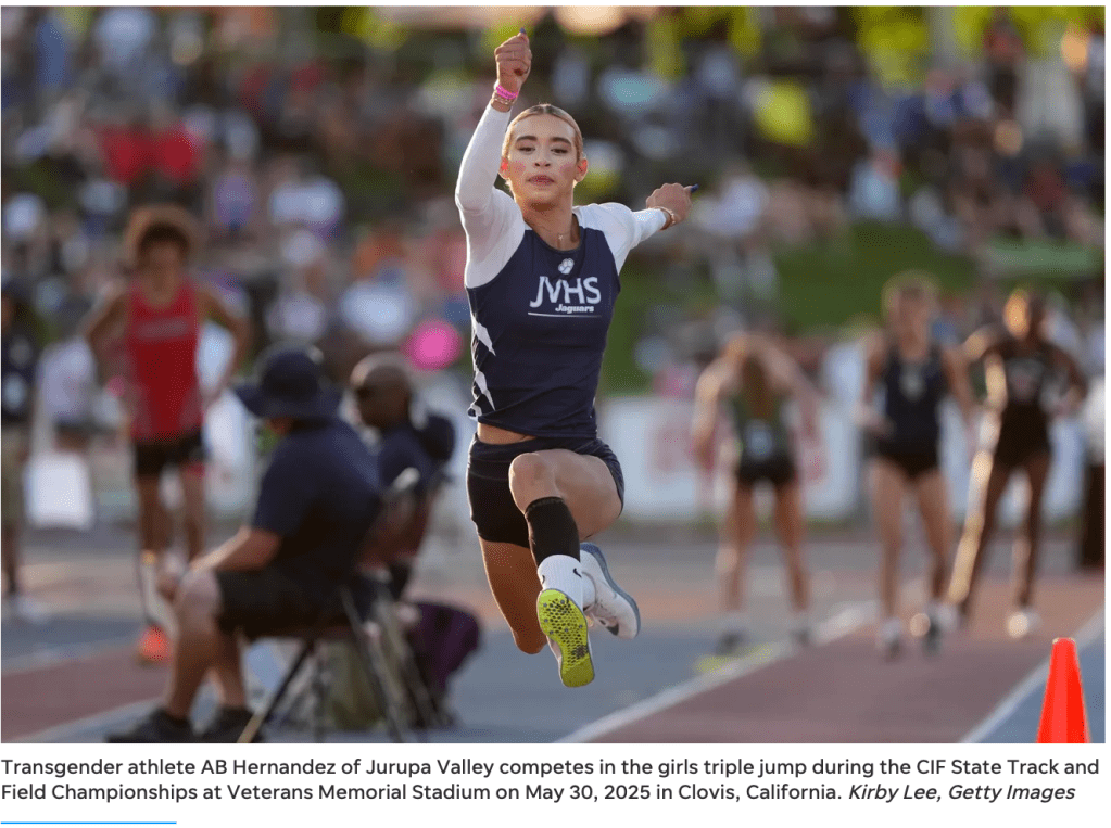 Transgender athlete shares 2 titles at California state track and field&nbsp;meet