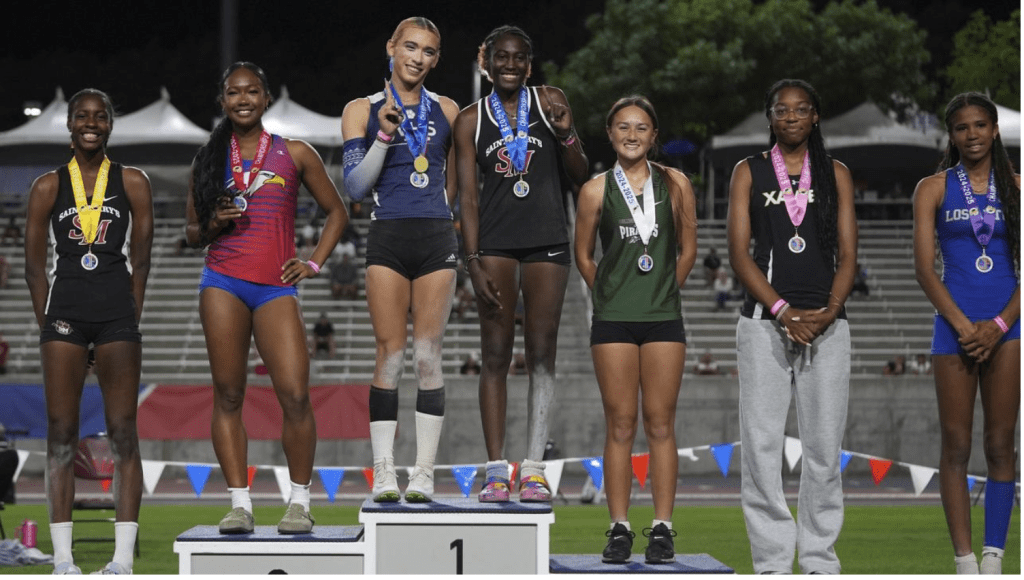 Trans athlete AB Hernandez sparks storm over podium&nbsp;celebration