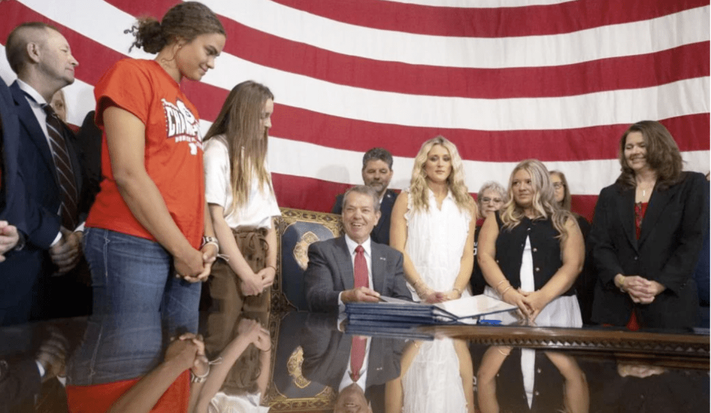 National advocates flock to Nebraska as Pillen signs trans athlete ban into&nbsp;law