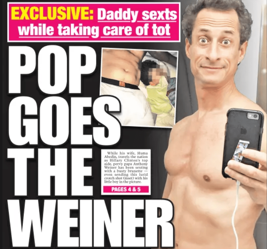 Anthony Weiner given 21 months in prison for sexting teenage&nbsp;girl