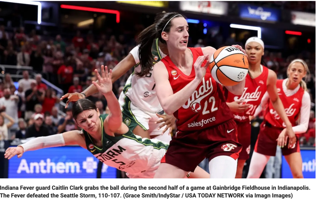 Caitlin Clark makes WNBA history with record-breaking game after weeks of&nbsp;controversy